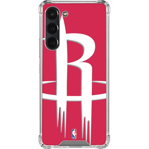 NBA Houston Rockets Large Logo Galaxy S23 Plus Clear Case