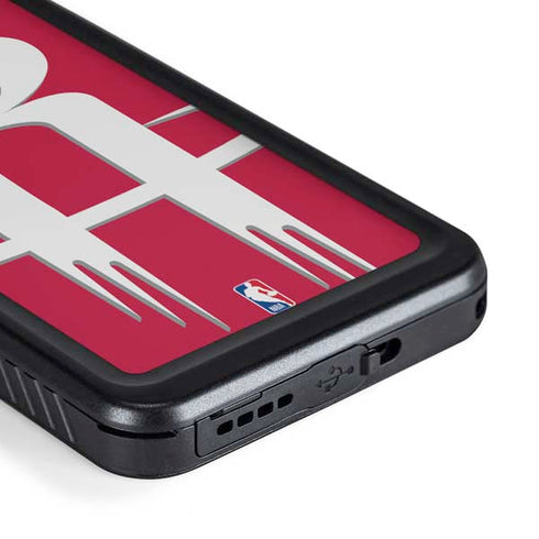 NBA Houston Rockets Large Logo Galaxy S23 Waterproof Case