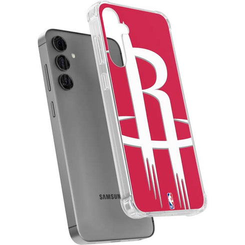 NBA Houston Rockets Large Logo Galaxy S24 Plus Clear Case