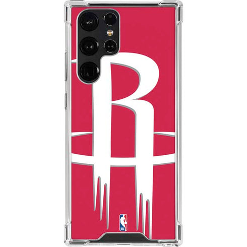 NBA Houston Rockets Large Logo Galaxy S24 Ultra Clear Case