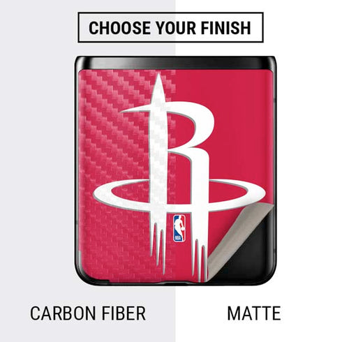 NBA Houston Rockets Large Logo Galaxy Z Flip Skin