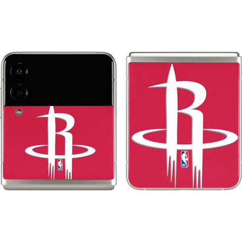 NBA Houston Rockets Large Logo Galaxy Z Flip3 5G Skin