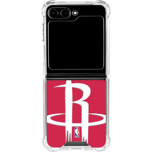 NBA Houston Rockets Large Logo Galaxy Z Flip5 5G Clear Case