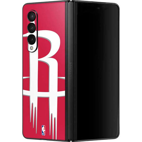NBA Houston Rockets Large Logo Galaxy Z Fold3 5G Skin