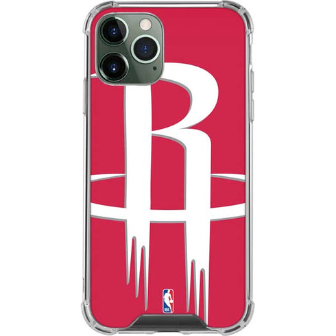 NBA Houston Rockets Large Logo iPhone 11 Pro Max Clear Case