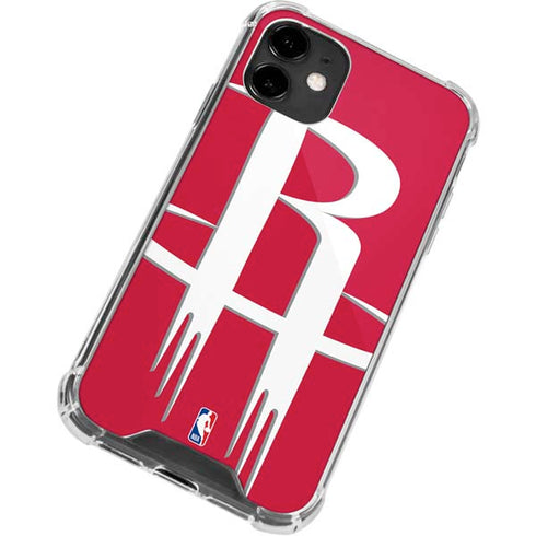 NBA Houston Rockets Large Logo iPhone 12 Clear Case