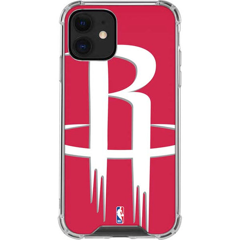 NBA Houston Rockets Large Logo iPhone 12 Mini Clear Case