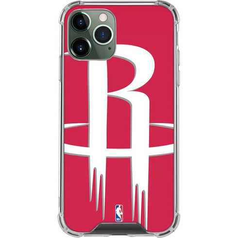 NBA Houston Rockets Large Logo iPhone 12 Pro Clear Case