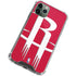 NBA Houston Rockets Large Logo iPhone 12 Pro Max Clear Case