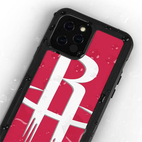 NBA Houston Rockets Large Logo iPhone 12 Pro Waterproof Case
