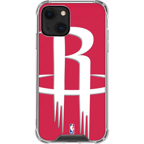 NBA Houston Rockets Large Logo iPhone 13 Mini Clear Case