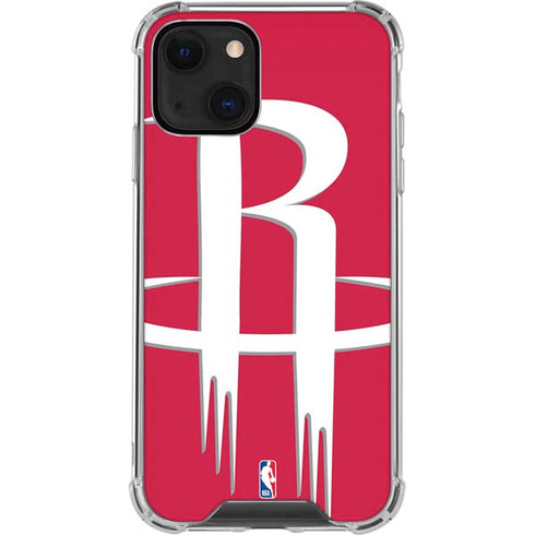 NBA Houston Rockets Large Logo iPhone 14 Clear Case