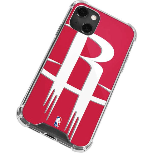 NBA Houston Rockets Large Logo iPhone 15 Plus Clear Case