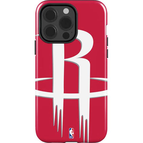 NBA Houston Rockets Large Logo iPhone 15 Pro Impact Case