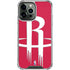 NBA Houston Rockets Large Logo iPhone 14 Pro Max Clear Case