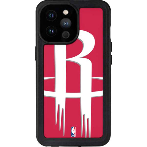 NBA Houston Rockets Large Logo iPhone 14 Pro Max Waterproof Case