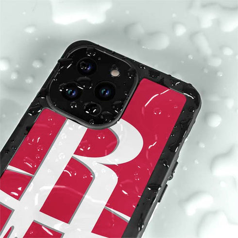 NBA Houston Rockets Large Logo iPhone 14 Pro Max Waterproof Case