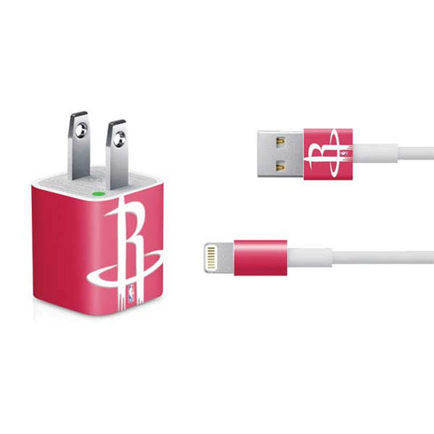 NBA Houston Rockets Large Logo iPhone Charger (5W USB) Skin