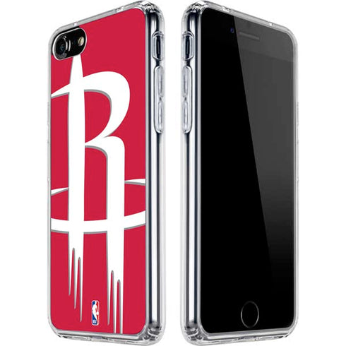NBA Houston Rockets Large Logo iPhone SE (2nd & 3rd Gen) Clear Case