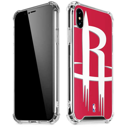 NBA Houston Rockets Large Logo iPhone XS Max Clear Case