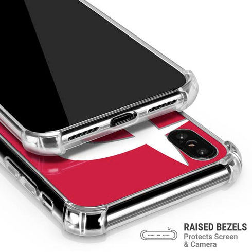 NBA Houston Rockets Large Logo iPhone XS Max Clear Case