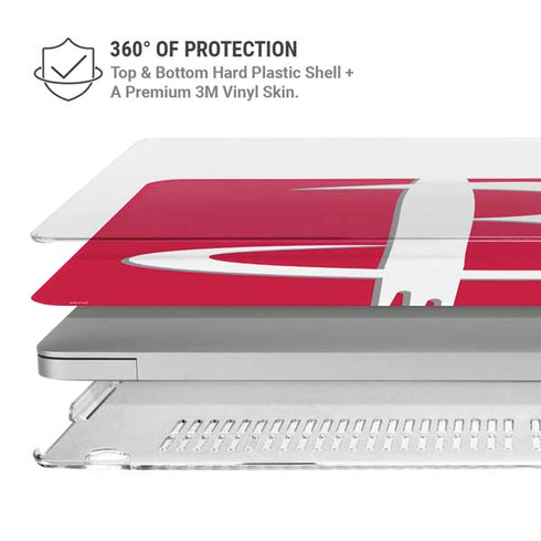 NBA Houston Rockets Large Logo MacBook Air 13in M1 (2021) Case plus Skin