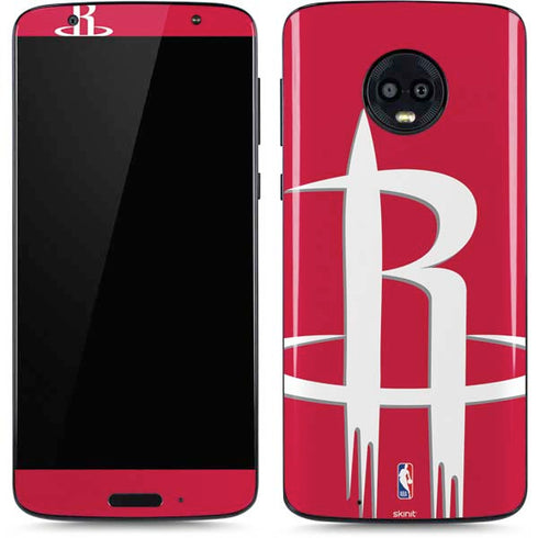 NBA Houston Rockets Large Logo Moto G6 Skin