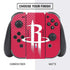 NBA Houston Rockets Large Logo Nintendo Switch Bundle Skin