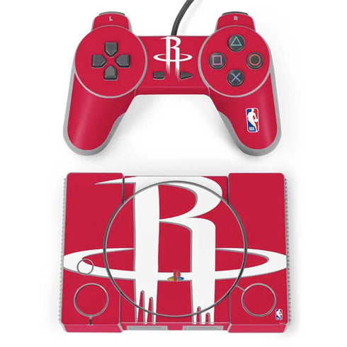 NBA Houston Rockets Large Logo PlayStation Classic Bundle Skin