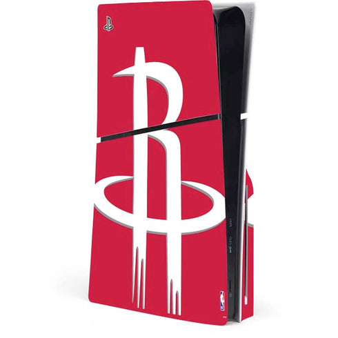 NBA Houston Rockets Large Logo PS5 Slim Disk Console Skin