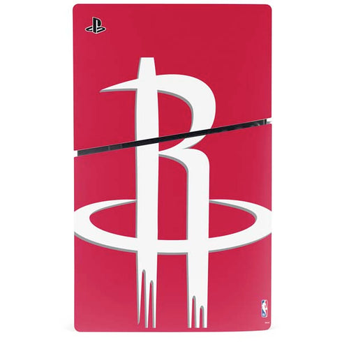 NBA Houston Rockets Large Logo PS5 Slim Disk Console Skin