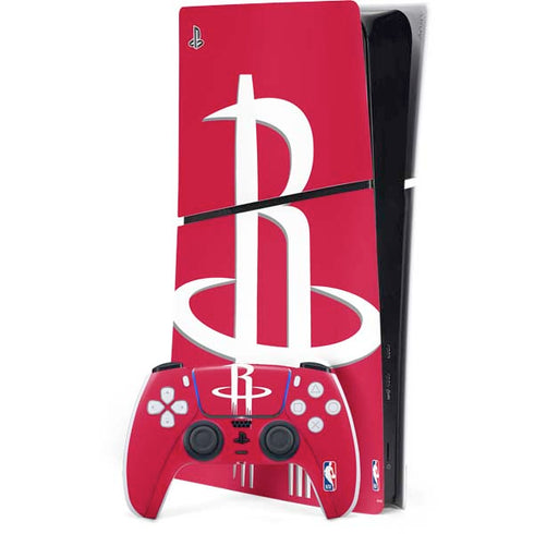 NBA Houston Rockets Large Logo PS5 Slim Digital Edition Console Skin