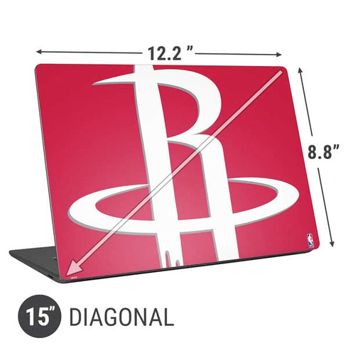 NBA Houston Rockets Large Logo Universal Laptop 15in (12.2 x 8.8in) Skin