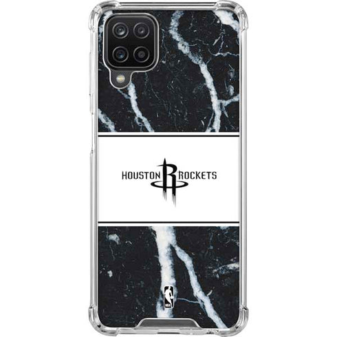 NBA Houston Rockets Marble Galaxy A12 Clear Case