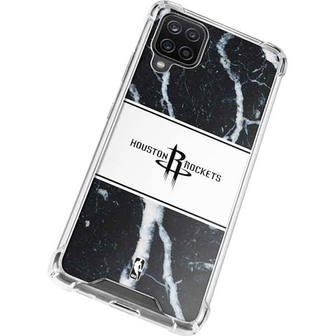 NBA Houston Rockets Marble Galaxy A12 Clear Case