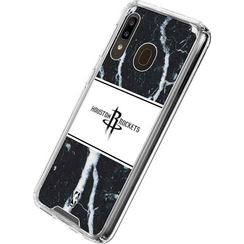 NBA Houston Rockets Marble Galaxy A30 Clear Case