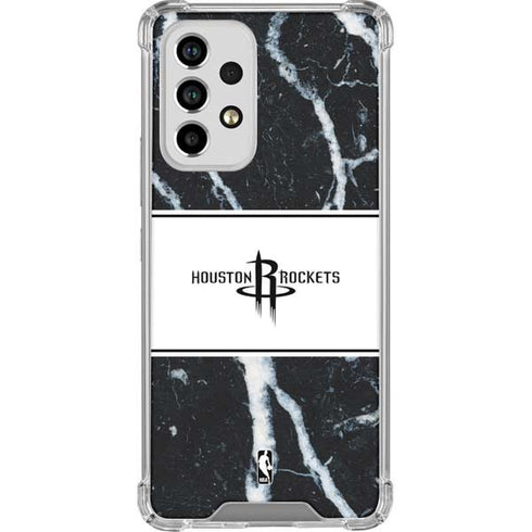 NBA Houston Rockets Marble Galaxy A33 5G Clear Case