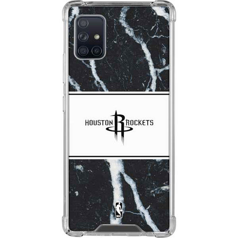 NBA Houston Rockets Marble Galaxy A51 5G Clear Case