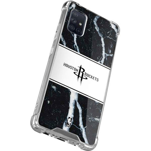 NBA Houston Rockets Marble Galaxy A51 5G Clear Case