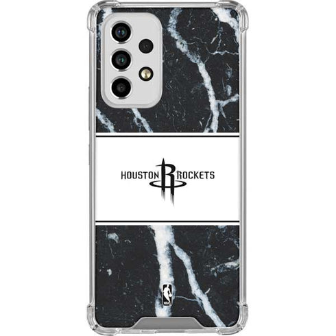 NBA Houston Rockets Marble Galaxy A53 5G Clear Case