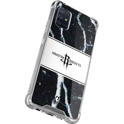 NBA Houston Rockets Marble Galaxy A71 5G Clear Case