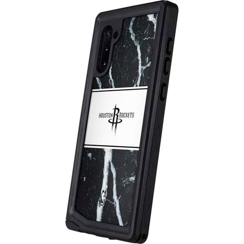 NBA Houston Rockets Marble Galaxy Note 10 Waterproof Case