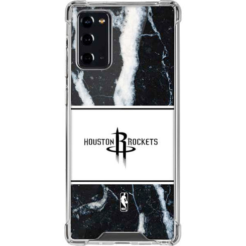 NBA Houston Rockets Marble Galaxy Note20 5G Clear Case