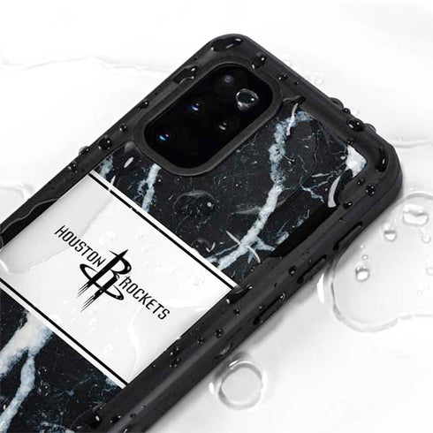 NBA Houston Rockets Marble Galaxy S20 Plus Waterproof Case