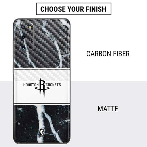 NBA Houston Rockets Marble Galaxy S20 Skin