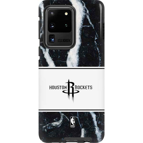 NBA Houston Rockets Marble Galaxy S20 Ultra 5G Pro Case