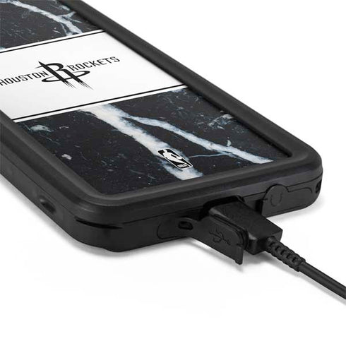 NBA Houston Rockets Marble Galaxy S20 Waterproof Case