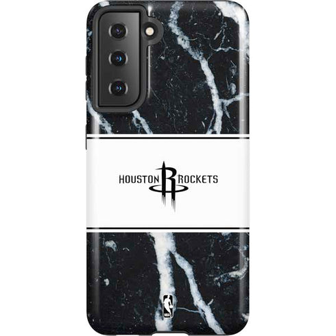 NBA Houston Rockets Marble Galaxy S21 5G Pro Case