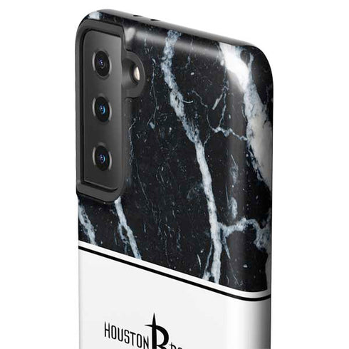 NBA Houston Rockets Marble Galaxy S21 FE Pro Case