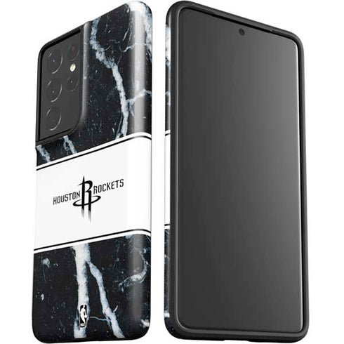 NBA Houston Rockets Marble Galaxy S21 Ultra 5G Pro Case